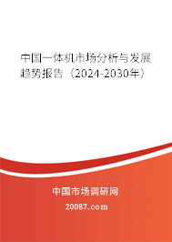 中国一体机市场分析与发展趋势报告（2024-2030年）