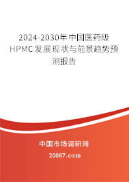 2024-2030年中国医药级HPMC发展现状与前景趋势预测报告