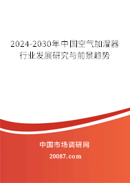 2024-2030年中国空气加湿器行业发展研究与前景趋势