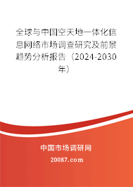 全球与中国空天地一体化信息网络市场调查研究及前景趋势分析报告（2024-2030年）