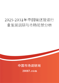 2025-2031年中国输送管道行业发展调研与市场前景分析 2025-2031年中国输送管道行业发展调研与市场前景分析
