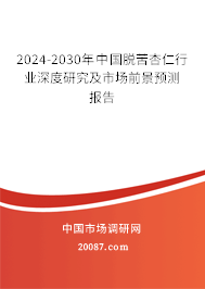 2024-2030年中国脱苦杏仁行业深度研究及市场前景预测报告