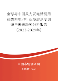 全球与中国风力发电储能用铅酸蓄电池行业发展深度调研与未来趋势分析报告（2023-2029年）