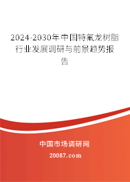 2024-2030年中国特氟龙树脂行业发展调研与前景趋势报告