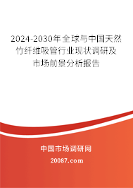 2024-2030年全球与中国天然竹纤维吸管行业现状调研及市场前景分析报告