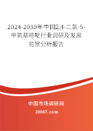 2024-2030年中国2,4-二氯-5-甲氧基嘧啶行业调研及发展前景分析报告