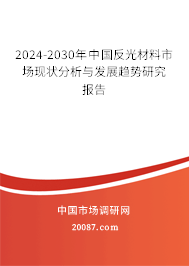 2024-2030年中国反光材料市场现状分析与发展趋势研究报告