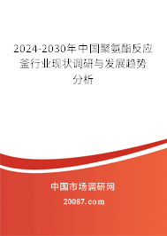 2024-2030年中国聚氨酯反应釜行业现状调研与发展趋势分析