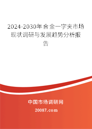 2024-2030年合金一字夹市场现状调研与发展趋势分析报告