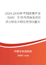 2024-2030年中国表面声波（SAW）生物传感器发展现状分析及市场前景预测报告