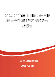 2024-2030年中国测力计市场现状全面调研与发展趋势分析报告