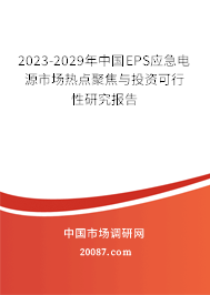 2023-2029年中国EPS应急电源市场热点聚焦与投资可行性研究报告