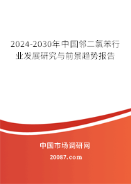 2024-2030年中国邻二氯苯行业发展研究与前景趋势报告