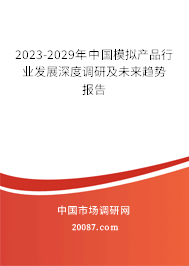 2023-2029年中国模拟产品行业发展深度调研及未来趋势报告