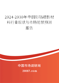 2024-2030年中国钐钴磁性材料行业现状与市场前景预测报告