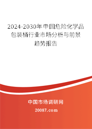 2024-2030年中国危险化学品包装桶行业市场分析与前景趋势报告