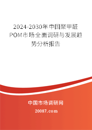 2024-2030年中国聚甲醛POM市场全面调研与发展趋势分析报告