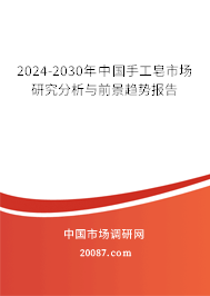 2024-2030年中国手工皂市场研究分析与前景趋势报告