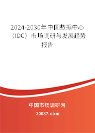 2024-2030年中国数据中心（IDC）市场调研与发展趋势报告