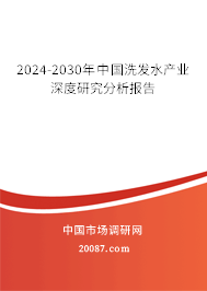 2024-2030年中国洗发水产业深度研究分析报告