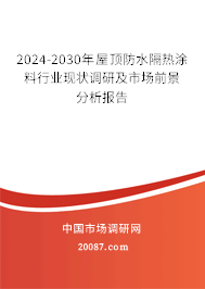 2024-2030年屋顶防水隔热涂料行业现状调研及市场前景分析报告