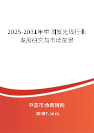 2025-2031年中国发光线行业发展研究与市场前景 2025-2031年中国发光线行业发展研究与市场前景