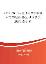 2024-2030年全球与中国非侵入式血糖监测仪行业现状及发展前景分析