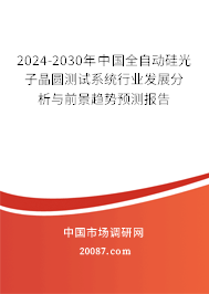 2024-2030年中国全自动硅光子晶圆测试系统行业发展分析与前景趋势预测报告