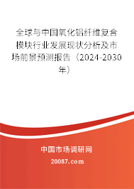 全球与中国氧化铝纤维复合模块行业发展现状分析及市场前景预测报告（2024-2030年）