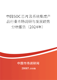 中国SOC芯片及系统集成产品行业市场调研与发展趋势分析报告（2024年）