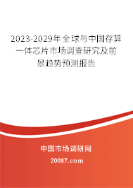 2023-2029年全球与中国存算一体芯片市场调查研究及前景趋势预测报告