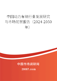 中国动力车辆行业发展研究与市场前景报告（2024-2030年）