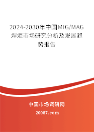 2024-2030年中国MIG/MAG 焊炬市场研究分析及发展趋势报告