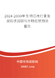 2024-2030年生物芯片行业发展现状调研与市场前景预测报告