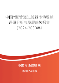 中国Y型管道过滤器市场现状调研分析与发展趋势报告（2024-2030年）