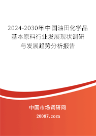 2024-2030年中国油田化学品基本原料行业发展现状调研与发展趋势分析报告