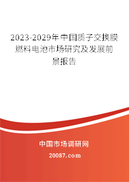 2023-2029年中国质子交换膜燃料电池市场研究及发展前景报告