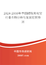 2024-2030年中国磁吸充电宝行业市场分析与发展前景预测