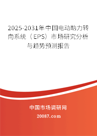 2025-2031年中国电动助力转向系统(EPS)市场研究分析与趋势预测报告 2025-2031年中国电动助力转向系统(EPS)市场研究分析与趋势预测报告