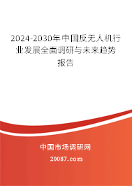 2024-2030年中国反无人机行业发展全面调研与未来趋势报告