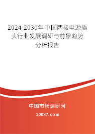 2024-2030年中国两极电源插头行业发展调研与前景趋势分析报告