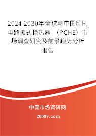 2024-2030年全球与中国印刷电路板式换热器 （PCHE）市场调查研究及前景趋势分析报告