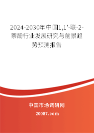 2024-2030年中国1,1'-联-2-萘酚行业发展研究与前景趋势预测报告