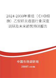 2024-2030年重组（CHO细胞）乙型肝炎疫苗行业深度调研及未来趋势预测报告