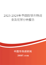 2023-2029年中国型钢市场调查及前景分析报告