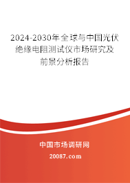 2024-2030年全球与中国光伏绝缘电阻测试仪市场研究及前景分析报告