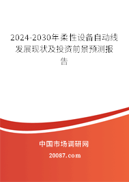 2024-2030年柔性设备自动线发展现状及投资前景预测报告