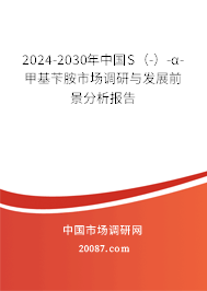 2024-2030年中国S（-）-α-甲基苄胺市场调研与发展前景分析报告