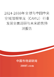 2024-2030年全球与中国中央空域管理单元（CAMU）行业发展全面调研与未来趋势预测报告