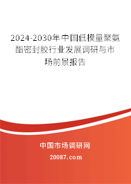 2024-2030年中国低模量聚氨酯密封胶行业发展调研与市场前景报告